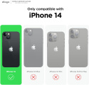 Płynne silikonowe etui kompatybilne z iPhone 14 etui 6,1" cedr zielony