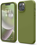 Płynne silikonowe etui kompatybilne z iPhone 14 etui 6,1" cedr zielony