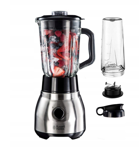 Blender kielichowy Russell Hobbs 600 W srebrny stal nierdzewna 2w 1