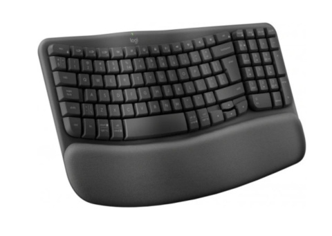 Klawiatura membranowa Logitech Wave Keys szara czarna DE QWERTZ