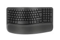 Klawiatura membranowa Logitech Wave Keys szara czarna DE QWERTZ