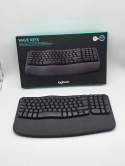 Klawiatura membranowa Logitech Wave Keys szara czarna DE QWERTZ