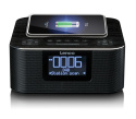 LENCO CR-650BK radiobudzik DAB+/ FM z Bluetooth i ładowaniem bezprzew.