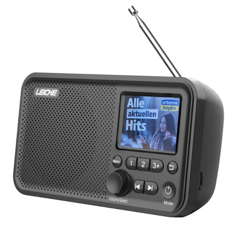 Przenośne radio DAB+ LEICKE z Bluetooth 80 programów bateria 2000 mAh