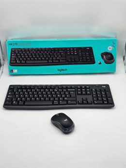 Zestaw klawiatura i mysz Logitech czarny MK270