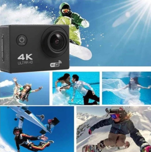 Kamera sportowa FULL HD WIFI PRO wodoodporna Karta 32 gb Akcesoria