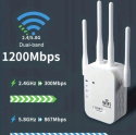 Wzmacniacz Sygnału Wi-Fi / Repeater Wi-Fi 1200Mbps z Antenami