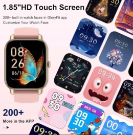 Smartwatch Nerusa P66 różowy 1,85 cala wodoodporny dotykowy ekran