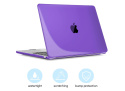 TECOOL Etui do MacBook Air13,6 cala M3 M2 ultracienkie ciemnofioletowy