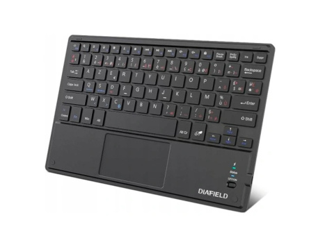 Klawiatura DIAFIELD Bluetooth touchpad cienki do laptopów Azerty