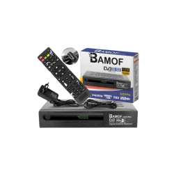 TUNER DVB-S2 BAMOF 2225 PRO odbiornik satelitarny cyfrowy czarny